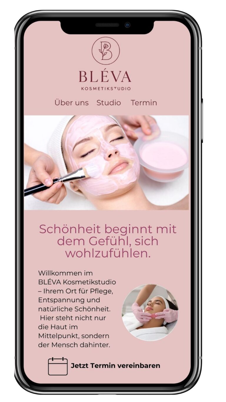 Webdesign für Kosmetik-Studio